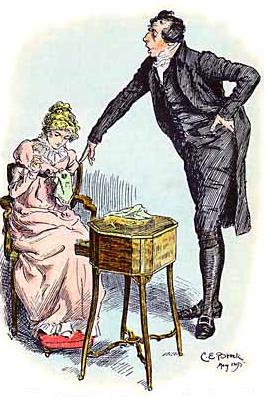 Mr Collins and Lizzy, by Brock. Image @Mollins