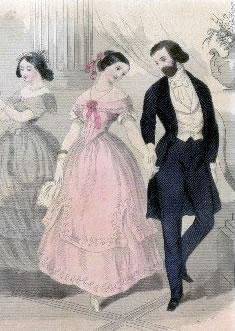 1850's ballroom scene.