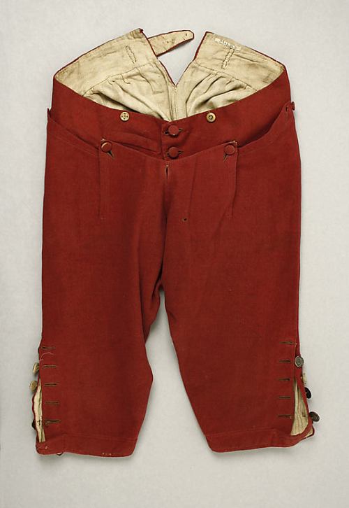 Bfreeches with flap front closed. Image @Met Museum