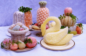 Ivan Day image of ice groups. One can see the recreation of the incredible detail that confectioners were able to create for their wealthy clients.