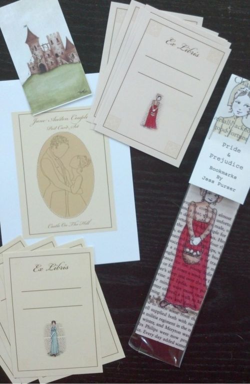 Bookmarks and book plates. How lovely.