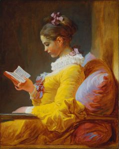 A Young Girl Reading, or The Reader (French: La Liseuse), is an 18th-century oil painting by Jean-Honoré Fragonard. Image @Wikipedia