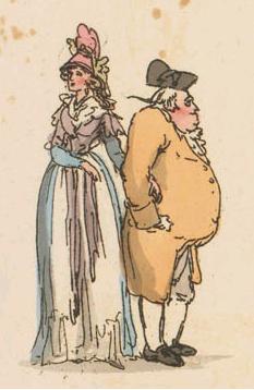 Couple walking. Father and daughter? Or old man with his young bride?