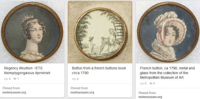 Buttons from the collection at the Metropolitan Museum of Art.