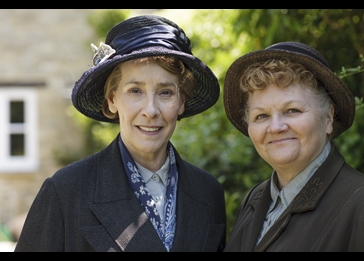 Mrs. Hughes and Mrs. Patmore. Credit: Courtesy of Nick Briggs/Carnival Film & Television Limited 2015 for MASTERPIECE