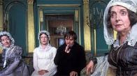 Image of the Colinses visiting Lady Catherine de Bourg, 1995 Pride and Prejudice film