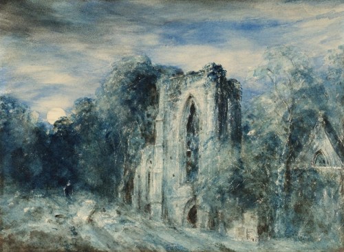 Netley Abbey by Moonlight c.1833 by John Constable 1776-1837