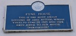 Pyne House plaque