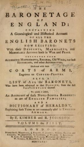 The Baronetage_internetarchive