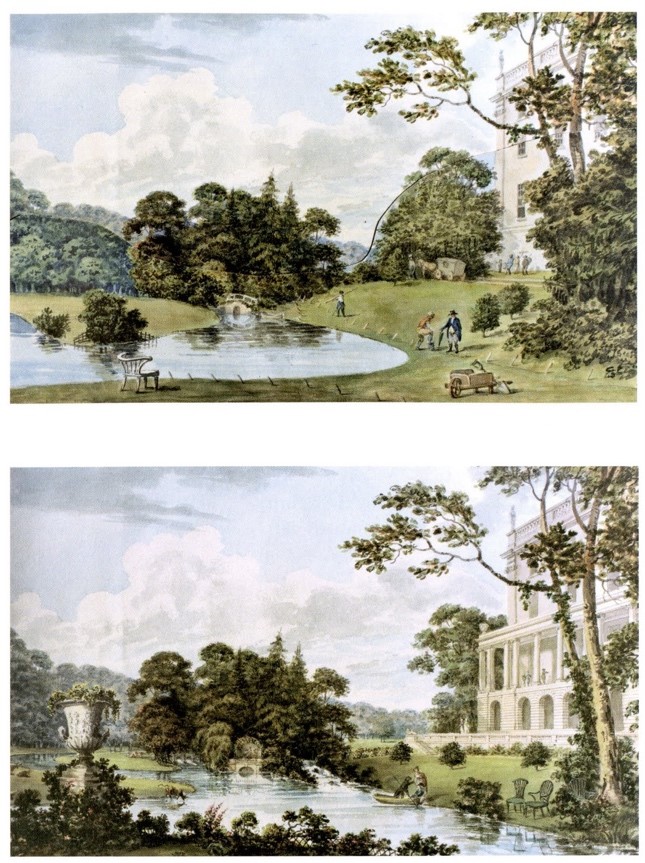 6 Stoneleigh Abbey-Repton_s Red Book “Before and After” (River Avo)