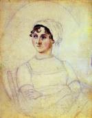 Jane Austen portrait by Cassandra Austen at the National Portrait Gallery