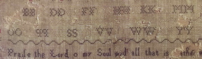 Picture 3 Jane Austen sampler - alphabet