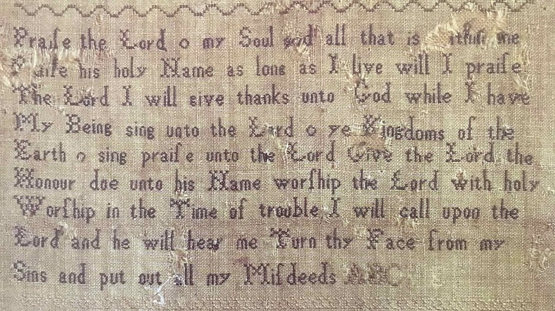 Picture 4 Jane Austen sampler - Psalms