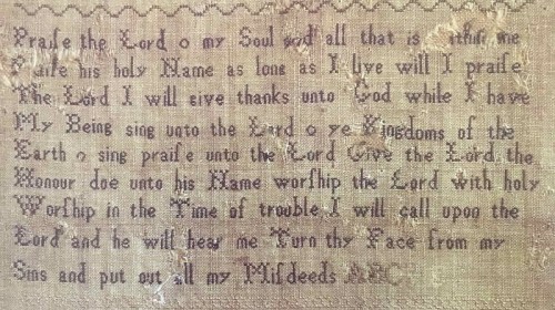 Picture 4 Jane Austen sampler - Psalms