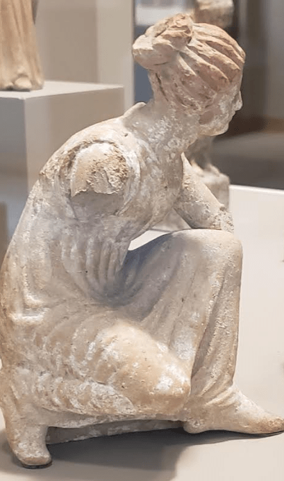 Detail, Maidens Playing "Knucklebones". Greek, late 4th or early 3rd century B.C., Walters Art Museum