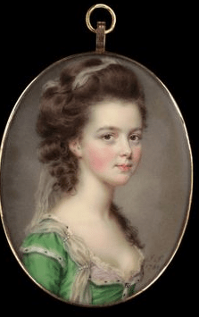 Miniature of Mrs Russell, John Smart. 1781