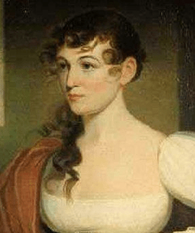Detail of Mrs John Gibson. Portrait by Jacob Eichholz, ca 1820