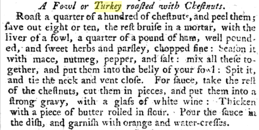 turkey with chestnuts