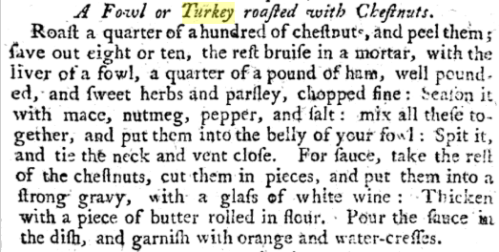 turkey with chestnuts