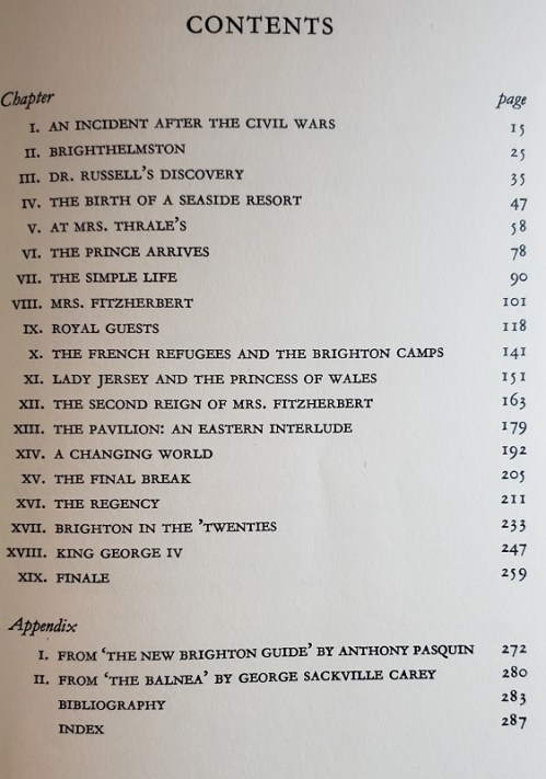 Image of the Table of Contents for Brighton