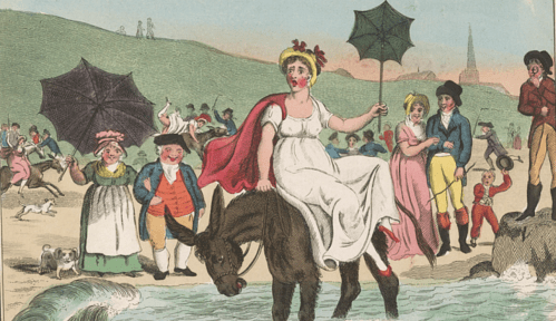 Detail of the illustration by I. Cruikshank (?) News from Worthingo In a Letter from a Beast of Burden to Her Brother Jack By Robert Bloomfield, 1807