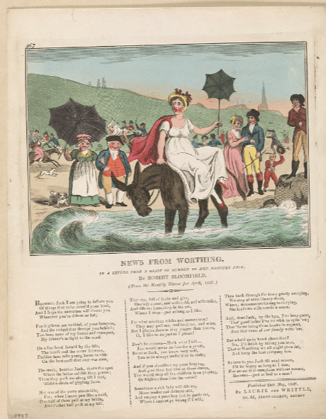 Image of Robert Bloomfield's Letter from a Beast of Burden to Her Brother Jack, 1807, along with an image by I. Cruikshank ?