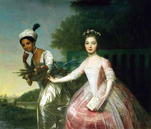 Portrait of Dido Elizabeth Belle Lindsay (1761-1804) and her cousin Lady Elizabeth Murray (1760-1825), David Martin. Wikimedia Commons. This work is in the public domain