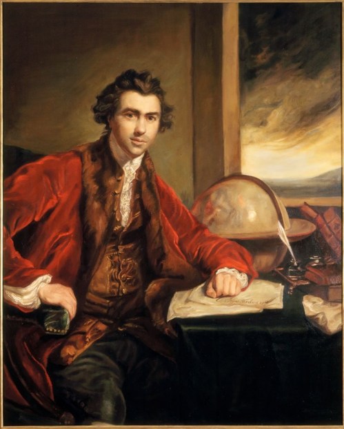 Oil portrait of Joseph Banks, ca 1771-1773, Joshua Reynolds, National Portrait Gallery, Wikimedia Commons, public domain