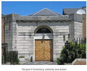 Photo of the gaol in Canterbury visited by Jane Austen