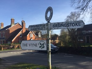 Photo of Sherborne St John road sign 