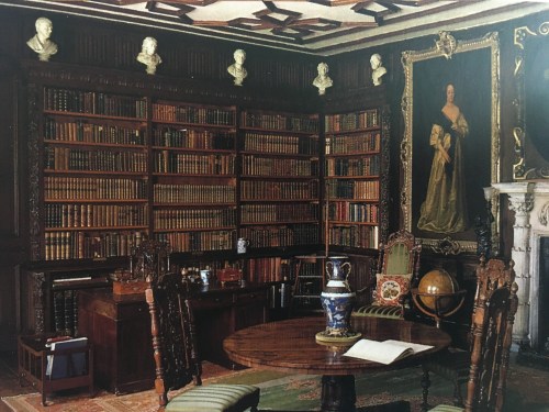 Photo of the Vyne library, National Trust
