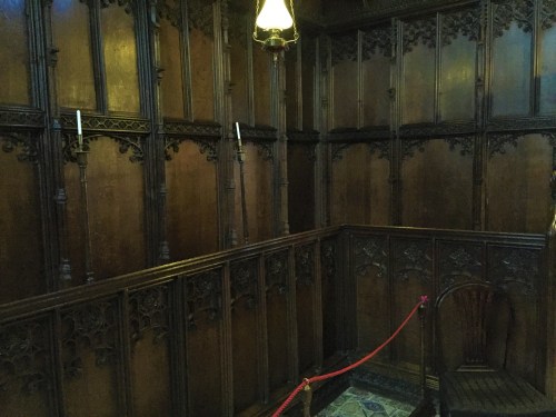 Photo of linen fold paneling