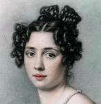 Image of a woman's upturned hairdo