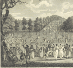 Left side close up of Greenwich Park on the Monday after Easter