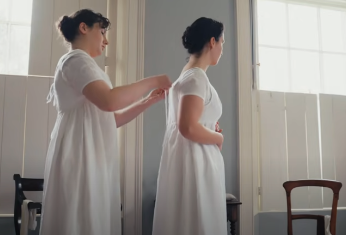 Getting Dressed-Austen and Cassandra