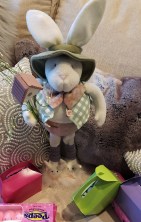 Stuffed Easter Bunny with Gifts