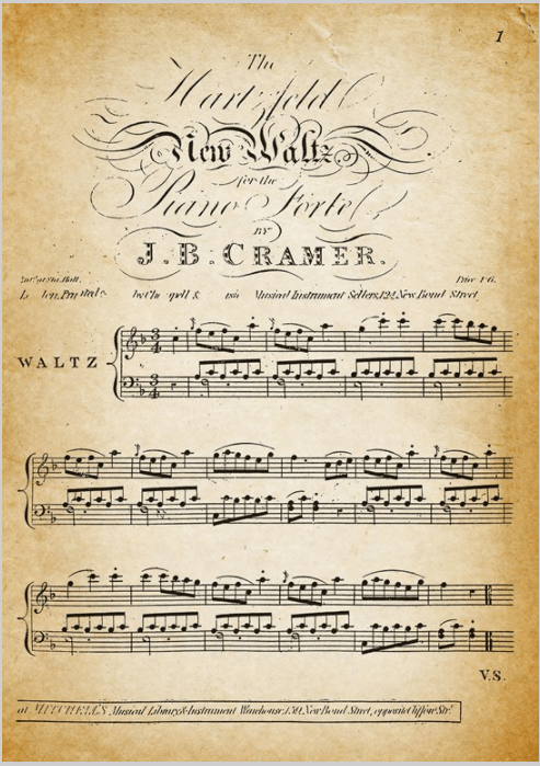 Pride and Prejudice insert of a Waltz by J.D. Cramer