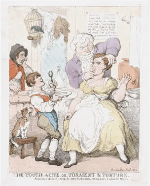 Rowlandson, 1823, The Tooth Ache or Torment &amp; Torture